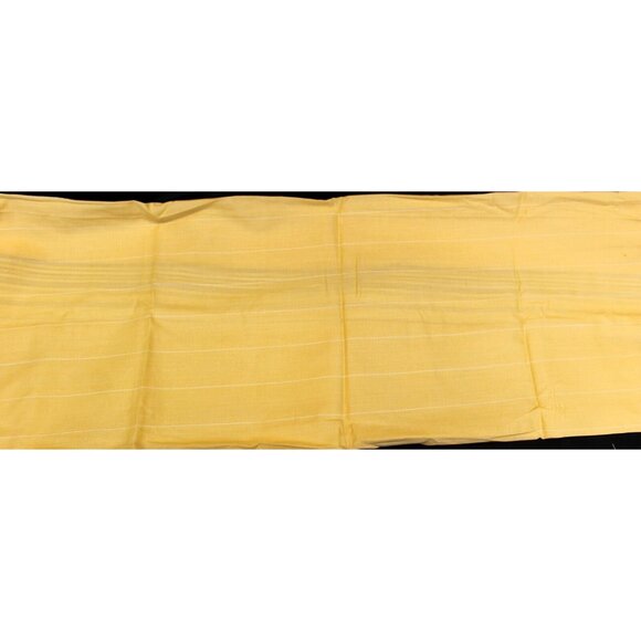 Yellow Cotton Gray Black Striped Fabric Lightweight Color Block Solid 46" x 32" - Picture 3 of 4